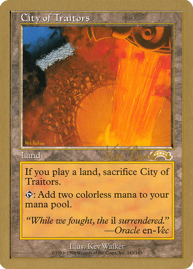 City of Traitors (Kai Budde) [World Championship Decks 1999] | Good Games North