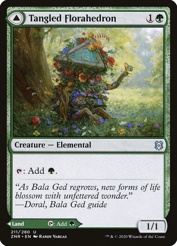 Tangled Florahedron // Tangled Vale [Zendikar Rising] | Good Games North