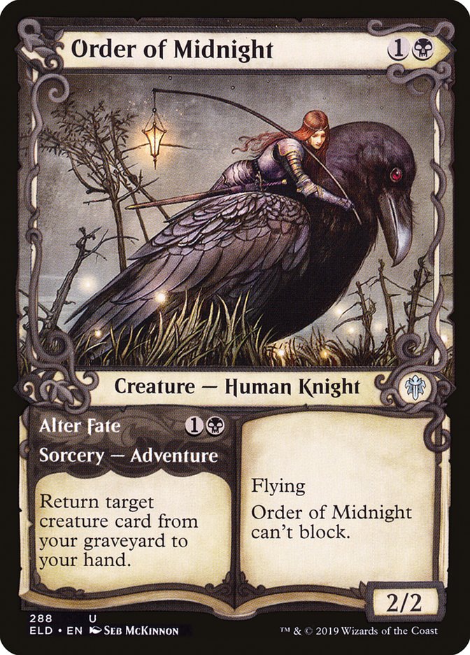 Order of Midnight // Alter Fate (Showcase) [Throne of Eldraine] | Good Games North