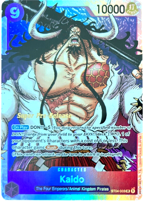Kaido (001) [Super Pre-Release Starter Deck: Animal Kingdom Pirates] | Good Games North