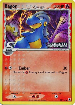 Bagon (58/113) (Delta Species) (Stamped) [EX: Delta Species] | Good Games North