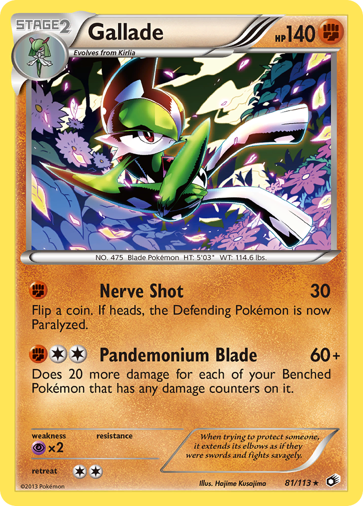 Gallade (81/113) [Black & White: Legendary Treasures] | Good Games North