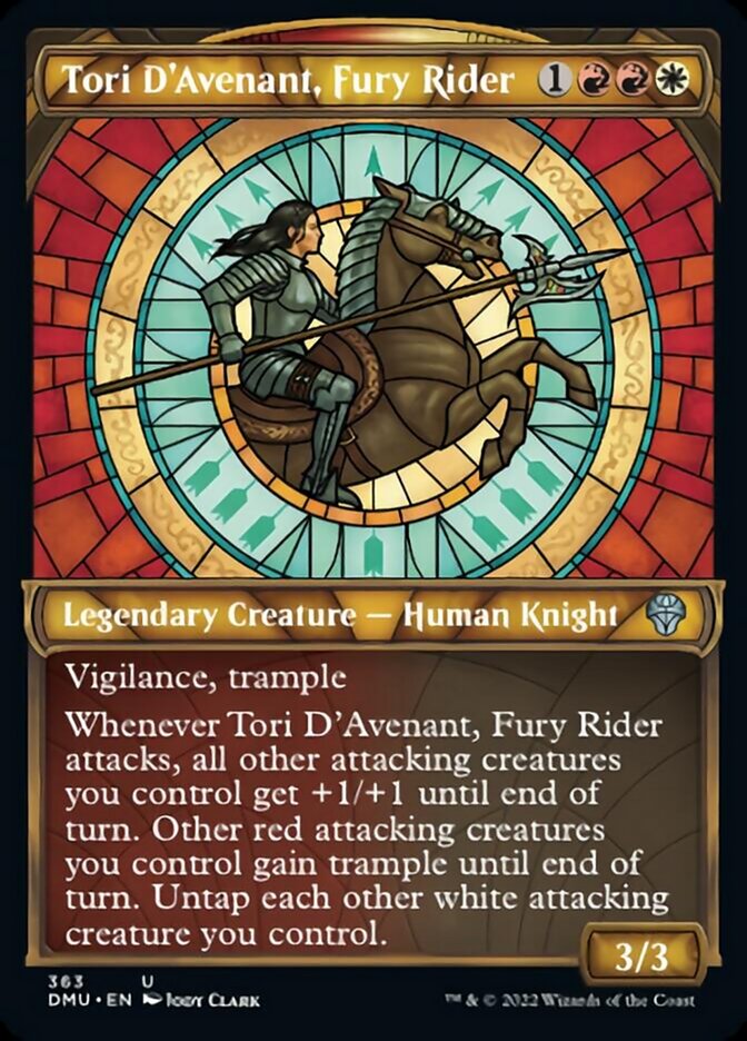 Tori D'Avenant, Fury Rider (Showcase Textured) [Dominaria United] | Good Games North
