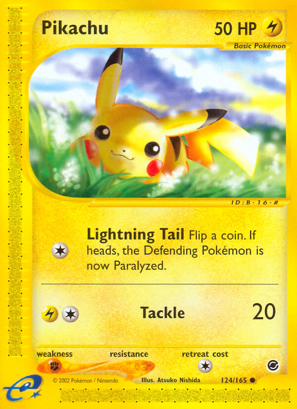 Pikachu (124/165) [Expedition: Base Set] | Good Games North