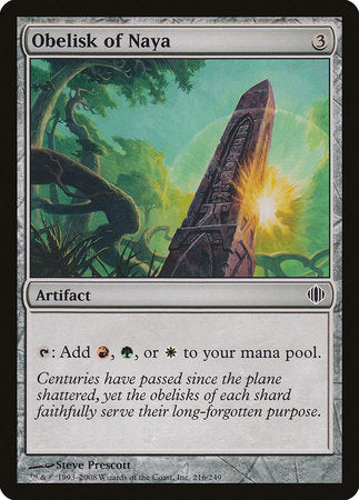 Obelisk of Naya [Shards of Alara] | Good Games North