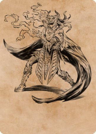 Livaan, Cultist of Tiamat Art Card [Commander Legends: Battle for Baldur's Gate Art Series] | Good Games North