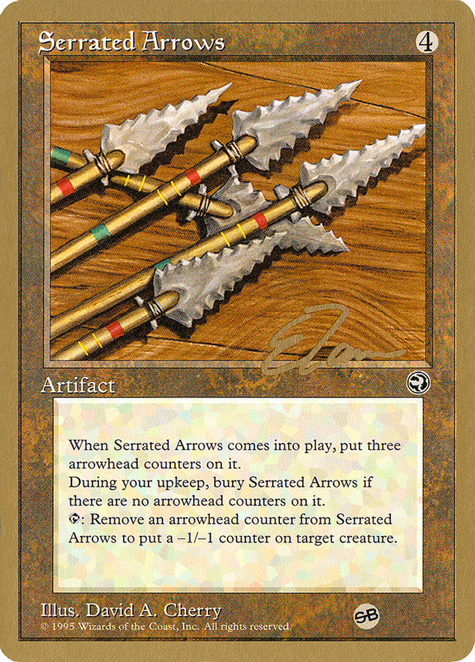 Serrated Arrows (Eric Tam) (SB) [Pro Tour Collector Set] | Good Games North