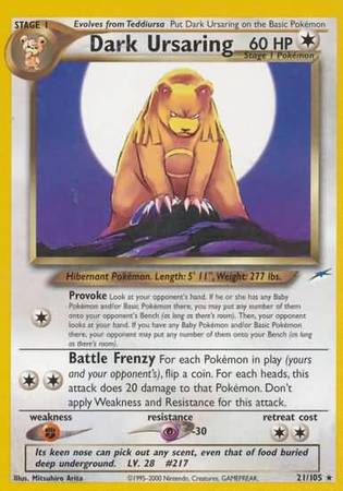 Dark Ursaring (21/105) [Neo Destiny Unlimited] | Good Games North