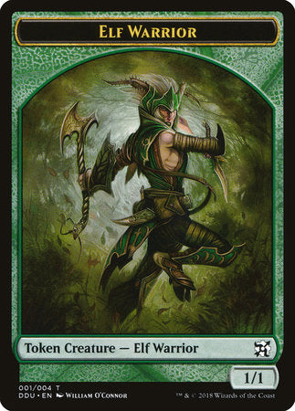 Elf Warrior Token [Duel Decks: Elves vs. Inventors Tokens] | Good Games North