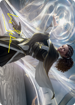 Clever Lumimancer Art Card (Gold-Stamped Signature) [Strixhaven: School of Mages Art Series] | Good Games North