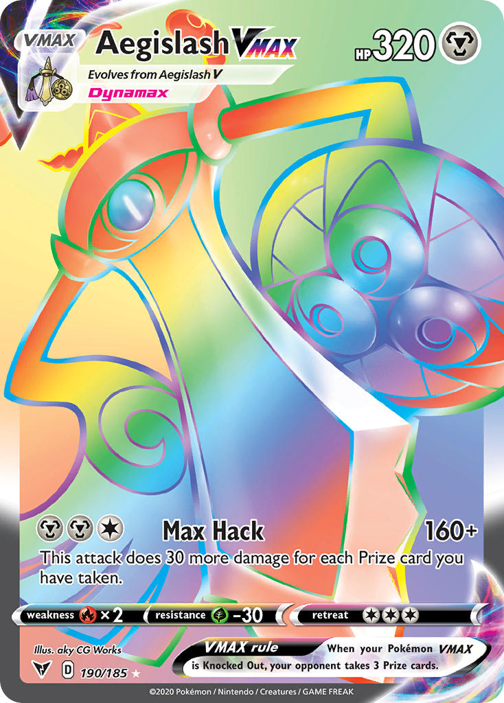 Aegislash VMAX (190/185) [Sword & Shield: Vivid Voltage] | Good Games North
