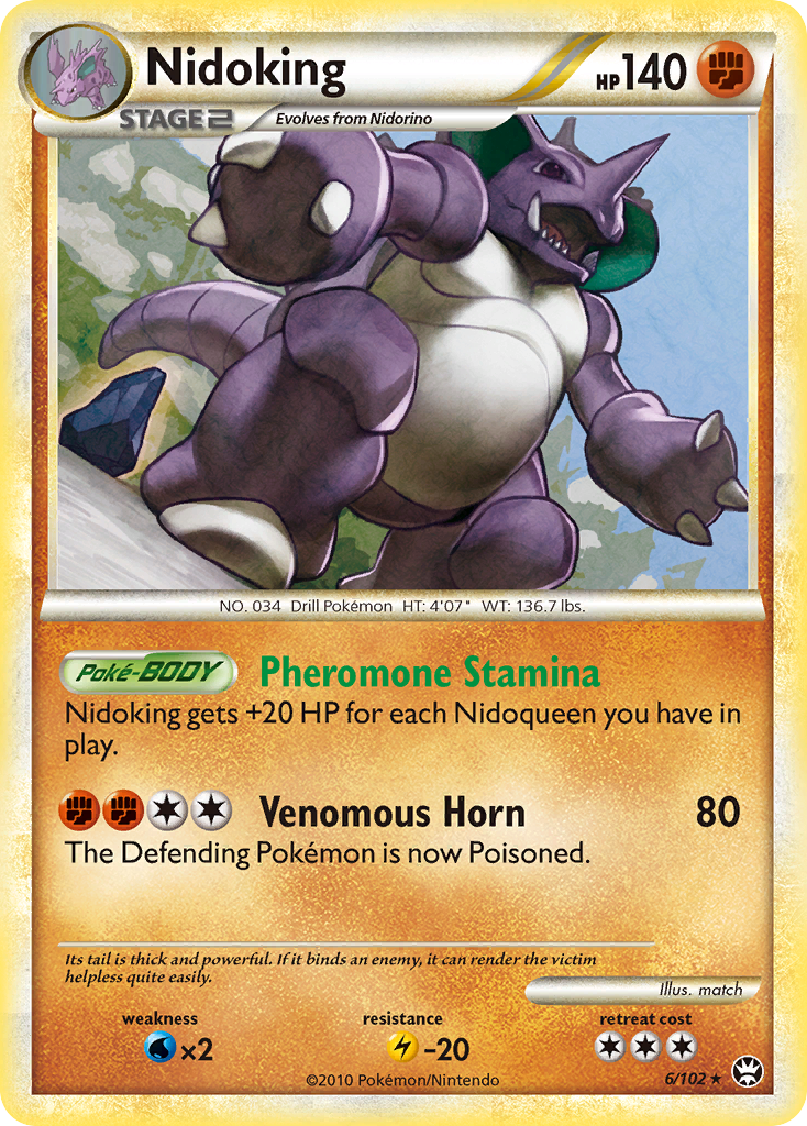 Nidoking (6/102) [HeartGold & SoulSilver: Triumphant] | Good Games North