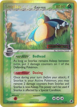 Snorlax (10/101) (Delta Species) (Stamped) [EX: Dragon Frontiers] | Good Games North
