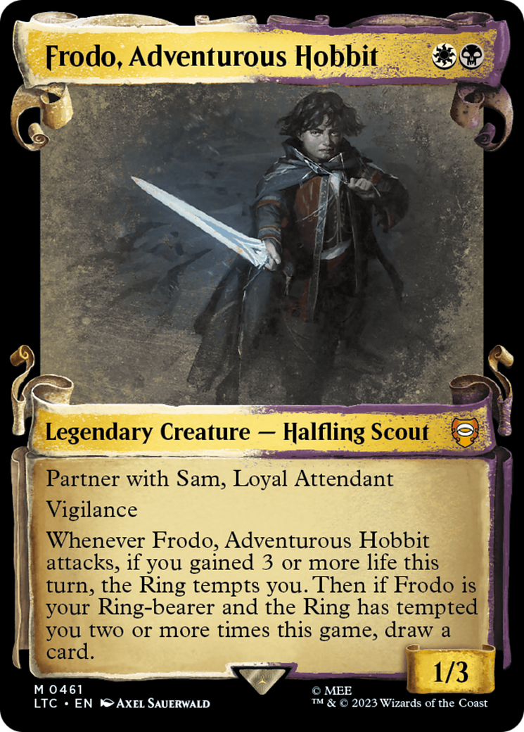 Frodo, Adventurous Hobbit [The Lord of the Rings: Tales of Middle-Earth Commander Showcase Scrolls] | Good Games North