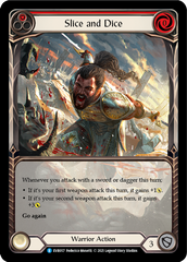Slice and Dice (Red) [EVR057] (Everfest)  1st Edition Extended Art Rainbow Foil | Good Games North