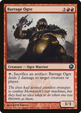 Barrage Ogre [Scars of Mirrodin] | Good Games North