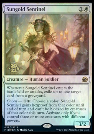 Sungold Sentinel [Innistrad: Midnight Hunt Prerelease Promos] | Good Games North