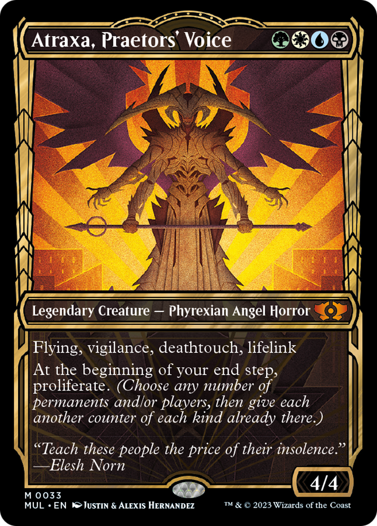 Atraxa, Praetors' Voice (Halo Foil) [Multiverse Legends] | Good Games North