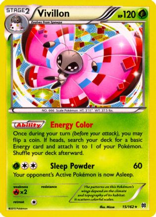 Vivillon (15/162) (Cosmos Holo) [XY: BREAKthrough] | Good Games North