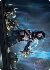 Halvar, God of Battle Art Card (Gold-Stamped Signature) [Kaldheim: Art Series] | Good Games North