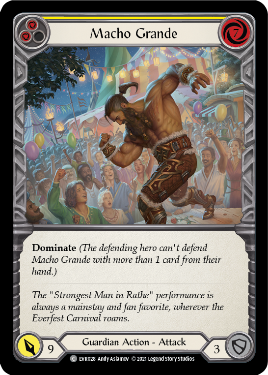 Macho Grande (Yellow) [EVR028] (Everfest)  1st Edition Rainbow Foil | Good Games North
