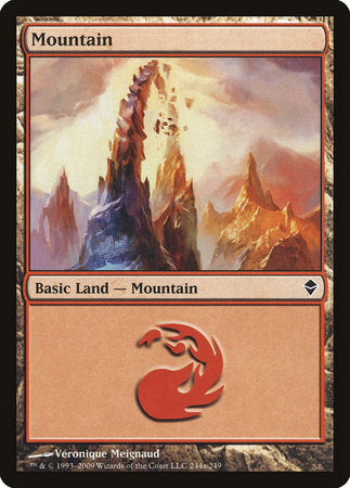 Mountain (244a) [Zendikar] | Good Games North