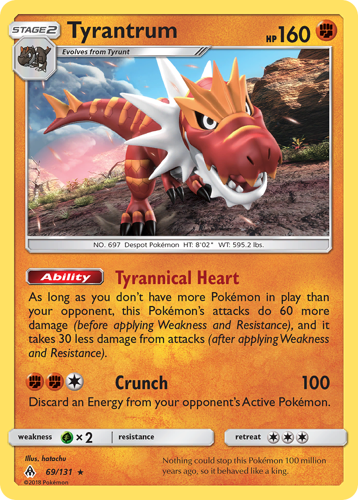Tyrantrum (69/131) [Sun & Moon: Forbidden Light] | Good Games North