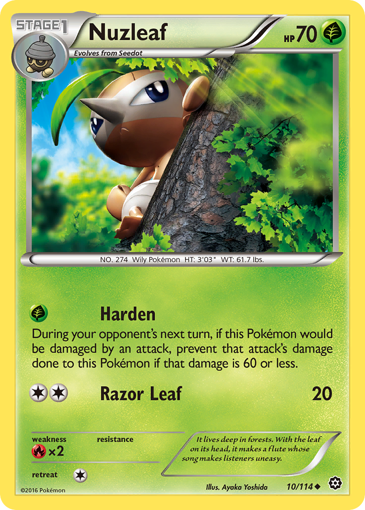 Nuzleaf (10/114) [XY: Steam Siege] | Good Games North