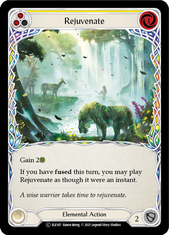 Rejuvenate (Yellow) [U-ELE107] Unlimited Rainbow Foil | Good Games North