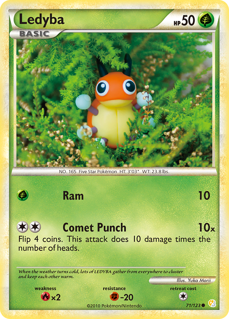 Ledyba (71/123) [HeartGold & SoulSilver: Base Set] | Good Games North