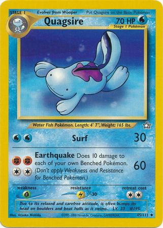 Quagsire (45/111) [Neo Genesis Unlimited] | Good Games North