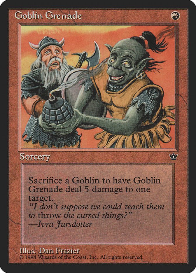 Goblin Grenade (Dan Frazier) [Fallen Empires] | Good Games North