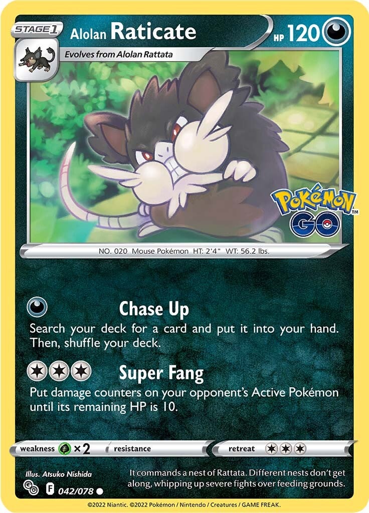 Alolan Raticate (042/078) [Pokémon GO] | Good Games North