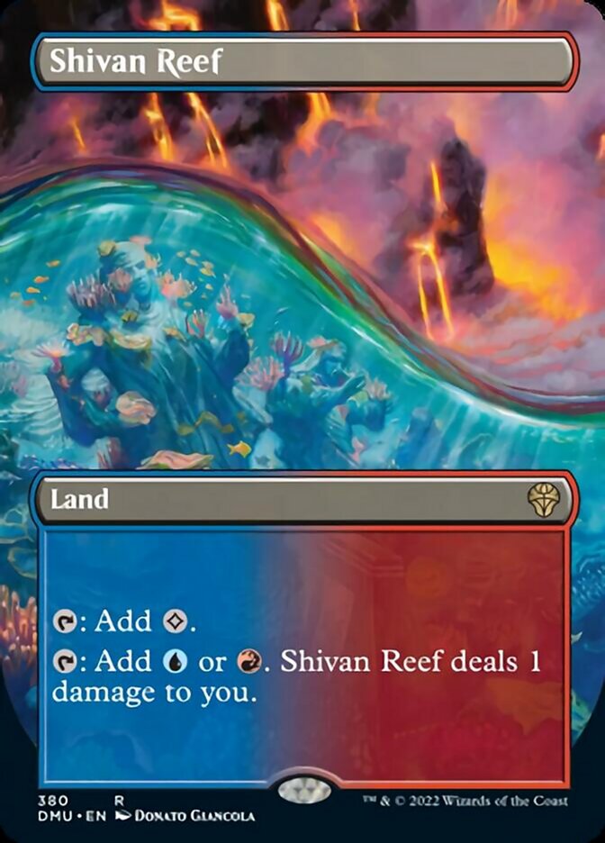 Shivan Reef (Borderless Alternate Art) [Dominaria United] | Good Games North