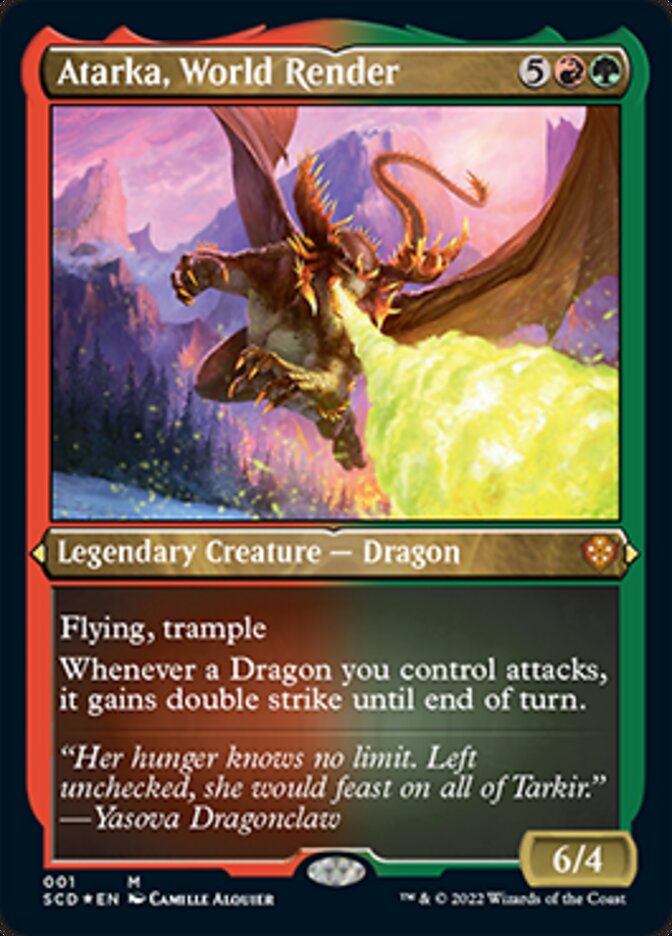 Atarka, World Render (Foil Etched) [Starter Commander Decks] | Good Games North