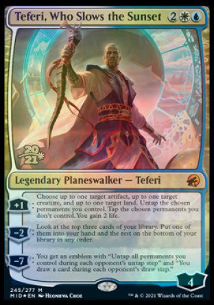 Teferi, Who Slows the Sunset [Innistrad: Midnight Hunt Prerelease Promos] | Good Games North