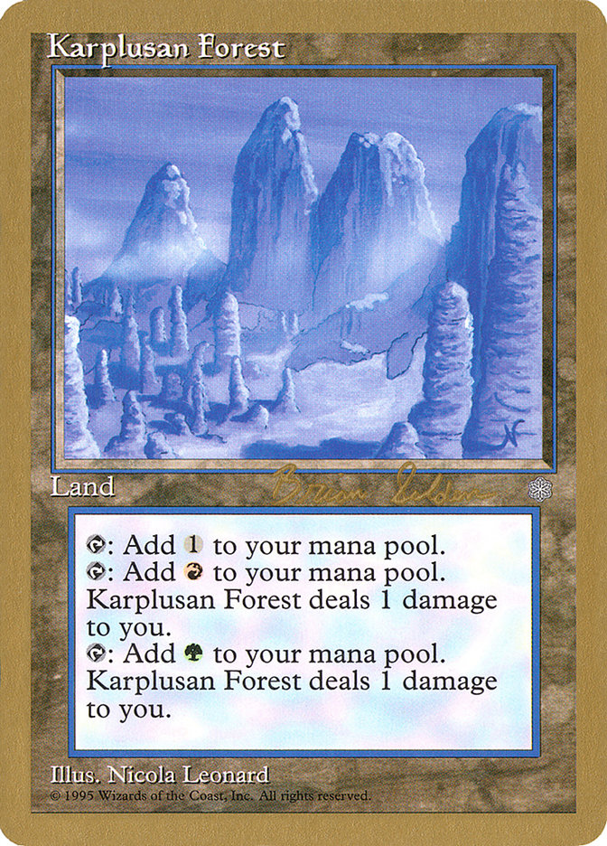 Karplusan Forest (Brian Selden) [World Championship Decks 1998] | Good Games North