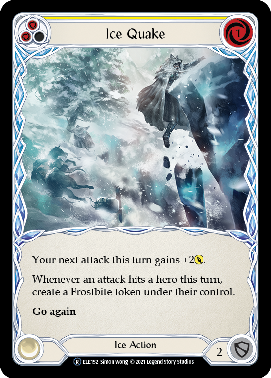 Ice Quake (Yellow) [U-ELE152] Unlimited Rainbow Foil | Good Games North