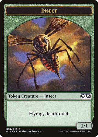 Insect Token (Deathtouch) [Magic 2015 Tokens] | Good Games North