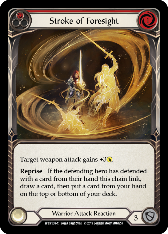 Stroke of Foresight (Red) [WTR138-C] Alpha Print Rainbow Foil | Good Games North