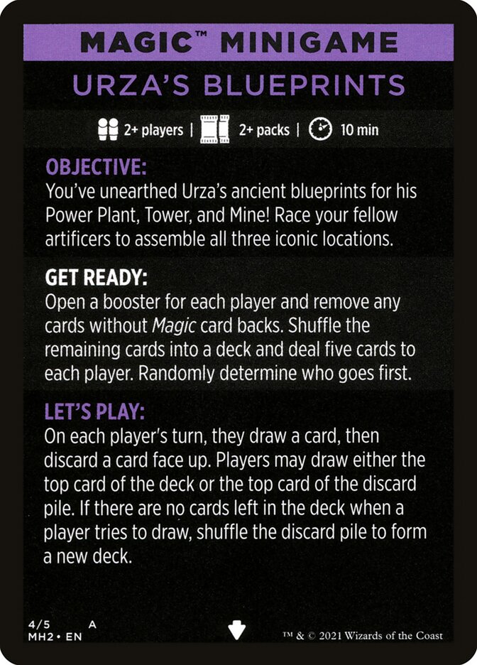 Urza's Blueprints (Magic Minigame) [Modern Horizons 2 Minigame] | Good Games North