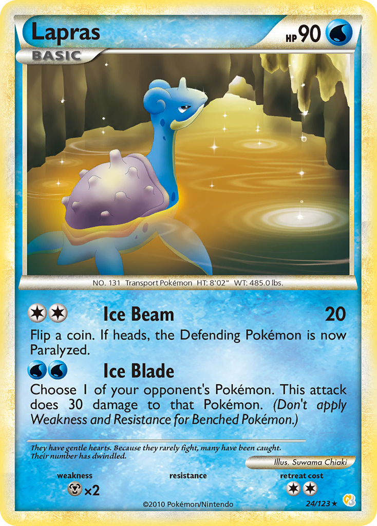 Lapras (24/123) [HeartGold & SoulSilver: Base Set] | Good Games North