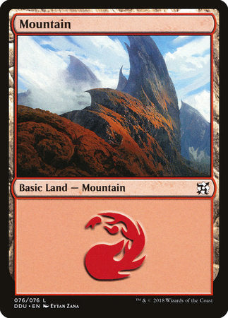 Mountain (76) [Duel Decks: Elves vs. Inventors] | Good Games North