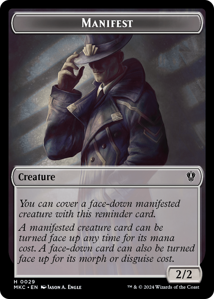 Insect (0016) // Manifest Double-Sided Token [Murders at Karlov Manor Commander Tokens] | Good Games North