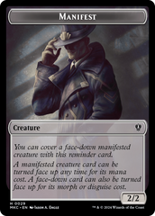 Insect (0016) // Manifest Double-Sided Token [Murders at Karlov Manor Commander Tokens] | Good Games North