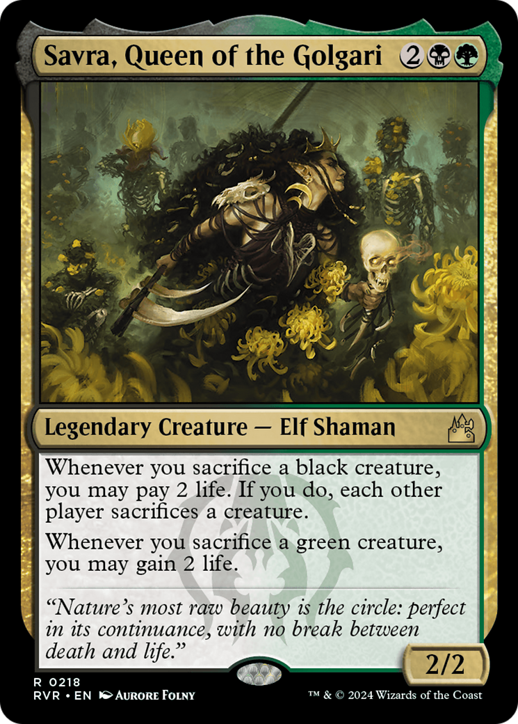 Savra, Queen of the Golgari [Ravnica Remastered] | Good Games North