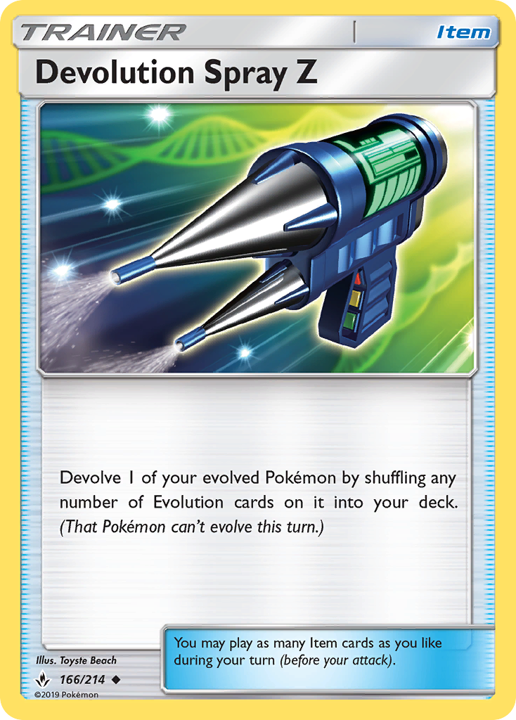 Devolution Spray Z (166/214) [Sun & Moon: Unbroken Bonds] | Good Games North