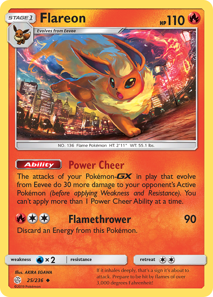 Flareon (25/236) [Sun & Moon: Cosmic Eclipse] | Good Games North