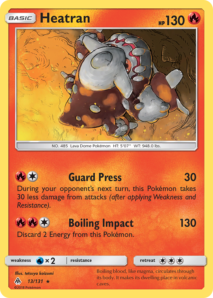 Heatran (13/131) [Sun & Moon: Forbidden Light] | Good Games North