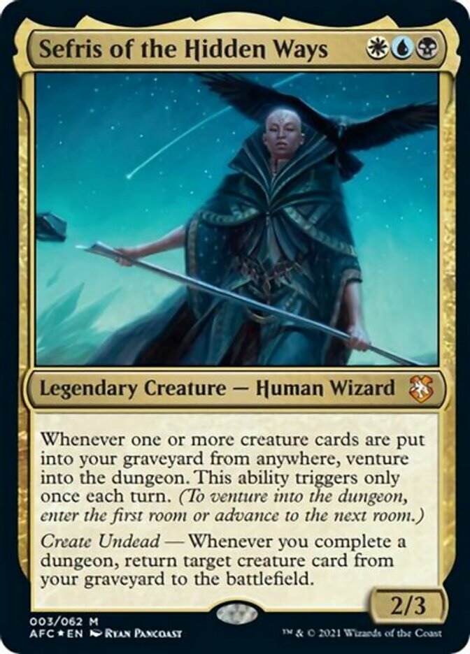 Sefris of the Hidden Ways (Display Commander) [Dungeons & Dragons: Adventures in the Forgotten Realms Commander] | Good Games North